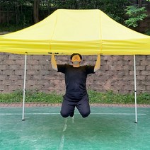 월드캐노피 3x6 스틸 프레임 + 지붕 기본형, 빨강