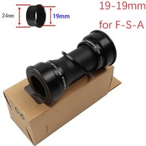 Meroca 자전거 밑면 브래킷 86 92 프레스 피팅 하단 22 24 19 mm for Sram GXP 크랭크 셋 MTB, 19-19mm 블랙