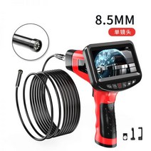 산업용 내시경 카메라 배관 방수 하수구 지하 감지기, 8.5mm 듀얼 렌즈 1M 스네이크 파이프