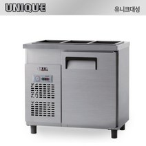 유니크 반찬냉장고 900 업소용 밧드냉장고 (폭 500) UDS-9RBAR-1, 올스텐, 디지털, 좌측