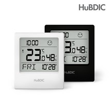 휴비딕 온습도계 시간표시 HT-9, HT-9 화이트