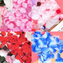 이벤트꽃잎조화(100개입) 생일 파티 장식 프로포즈 기념일 셀프웨딩 촬영소품, 1set, 레드5p+엘로우5p