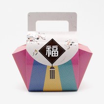 명절 떡포장 복주머니 손잡이상자 10개 화과자포장