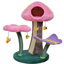 대형 버섯 꽃 고양이 나무 타워 창의적인 거대한 제조사 맞춤형 고급, 1.Pink