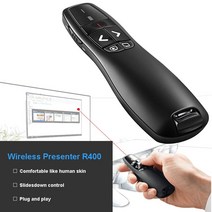 R400 2.4Ghz USB 무선 페이지 터닝 펜 레드 라이트 스팟 PPT 원격 제어 파워 포인트 프레젠테이션