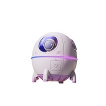 새로운 우주 비행사 공기 가습기 220ml 전기 초음파 아로마 에센셜 오일 디퓨저 다채로운 LED 조명 USB 미, 02 pink-usb plug