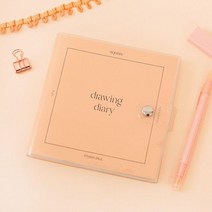 제본다이어리 반양장다이어리 스퀘어 드로잉 신년 목표 계획 정리 (다올샵)_789EA, 피치