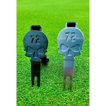 골프 스컬 해골 보수기 퍼터키퍼 그린보수기, 블랙