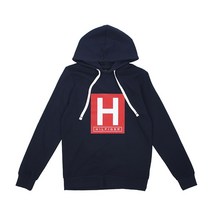 타미힐피거 풀오버 H 로고 스웨트 후드 09T4083-410