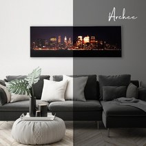 아르셰 LED 캔버스 액자 빌딩 야경