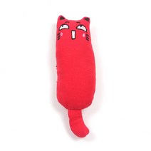 견면 벨벳 엄지 고양이 장난감 애완 동물 상호 작용하는 박제 Catnip 니가 남 베개 5 색 가진 부속품 위해, 02 Red