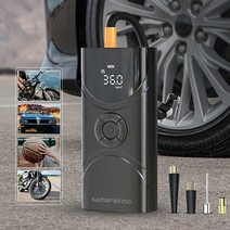 타이어 팽창기 휴대용 공기 압축기 150PSI 무선 타이어 펌프 충전식 리튬 이온 배터리 6000mAh 자동차 타이어 자전거 오토바이 공용 비상 LED 조명이 있는 디
