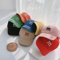[앙상블] 아동 m 자수 캡 모자 키즈 남아 여아 볼캡