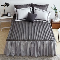 메이슨 그레이 60수 샤틴 순면 호텔식 돌 침대패드 S Q, 메이슨-그레이