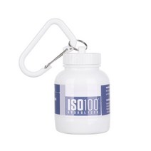 컵실링기 컵포장기계 음료실링기 카페 업소용 휴대용 단백질 용기 분말 병 100ML 유청 키 체인 건강 깔때기 약 상자 작은 물컵 항아리, [02] B White 1PCS