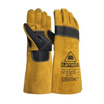 카멜로 3중원단 가죽 아크 산소 용접 장갑 915-LB,