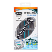 쉬크 쿼트로 4 티타늄 면도기 + 4중 면도날 8p, 1세트