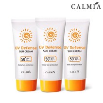 칼미아 UV 디펜스 선크림50ml(SPF50+PA+++) x3개, 단품