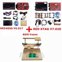 베스트 자동차 용품 무제한 2.80 EU Red KTAG V7.020 4 LED 2.25 SW 온라인 KESS V5.017 K-TAG 7.020 마스터 5.017 OBD2 ECU, [05] KESS KTAG BDM FRAME