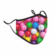 Top Trenz Kids Face Wrap Cloth Reusable Fashion Mask Medium (Ages 8+ to Adult) (Brown Zebra), Gumball