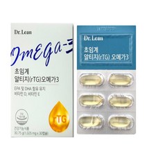 닥터린 초임계 알티지 오메가3 장용성 혈행개선 1025mg 30캡슐