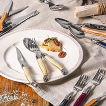 장네론 라귀올 커트러리 테이블 양식기 세트, 올리브우드, 치즈커터