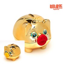 큐티 골드 돼지저금통 중 신기한저금통 동전모금함 어린이금고