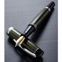 Xezo Maestro 만년필 다이아몬드컷 래커 몰다바이트 그린 Maestro LG 몰다바이트 F