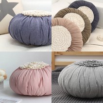 홈데코 인테리어 꾸미기 예쁜 호박 원쿠션 등받이쿠션 솜포함, 라떼