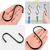 블랙 S고리대형 스텐S고리 대형S고리 S후크 에스고리, 대, 10p