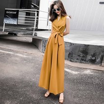 여성 여름 쉬폰 와이드핏 점프수트 16
