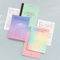 아이코닉 A4 절취 모눈노트 스프링 공책 유선노트 필사노트 캠퍼스노트 스터디노트, 07 미스틱 드림