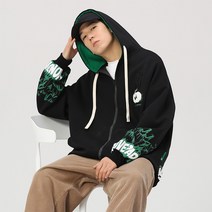 추동 후드 순면 가디건 집업 맨투맨 캐주얼 루즈핏 코트