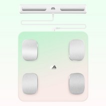 디지털 스마트 체중계 체성분 근육량 저울 전자 측정기 계산기 몸무게 채중계 가정용 체지방, 유리파우더 팔전극지방측정-30CM대칭면