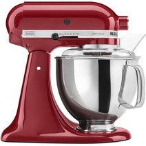 키친에이드 제빵 반죽기 아티산 틸트 헤드 스탠드 믹서 5쿼트 엠파이어 레드 KSM150PSER, Red