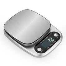 THE WAROOM SHOP 정밀 주방 저울 식품 저울 다기능 정확도 베이킹용 전자 저울, 가로x세로x높이: 21.3x15.5x3.2cm, 금속, 5KG