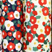 나nanr_동백꽃 패턴 천 2color 패턴천 DIY원단 DIY만들기 DIY재료 공예 DIY천 만들기♥sksnfll, ♥sksnfll네이비