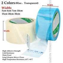 잔가지 파쇄기 1롤 5 30cm x m 투명 온실 필름 수리 테이프 자외선 방지 농업 정원 접착 창 고, 07 Transparent 30CM