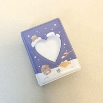 3인치 사진 앨범 동물 토끼 곰 그림 보관 케이스 40구 폴라로이드 사진첩 포토북 대용량, a3
