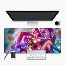 뉴타임즈 마우스 장패드 리그오브레전드 롤 LOL, 미스포츈 + 700x300mm + 5mm