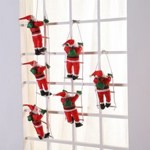 크리스마스 사다리산타인형 크리스마스창문걸이형 크리스마스장식 트리장식 산타2명 x-mas, A산타1명