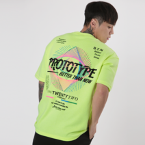 베럴댄나우 남자 프로토타입 프린팅 오버핏 반팔티셔츠