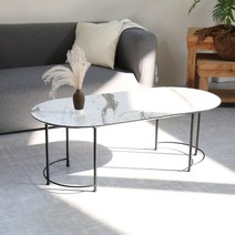 마이엘 오도르 라운드 나노크린보드 기능성 거실 소파테이블 1200 사이즈, 팬톤아이보리