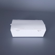 샤인팩 일회용 종이도시락 샐러드 햄버거 김밥 떡 포장용기 하늘무지 대(100개)