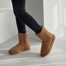 w5323n 소가죽 양털 미들 털부츠 2cm