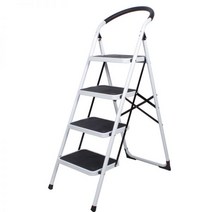 세차사다리 창고 2단 자동차 접이식 주방 가정용 작업, 포스텝화이트