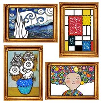 [매직북스] 명화 컬러링 액자 만들기 (4종 택1), B타입:에바알머슨 활짝 핀 꽃