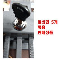 열쇠 세트 키 셋트 음식물 수거함 수거통 쓰레기통 개별 잠금장치 스마트락 5개 A타입 기본열쇠 B타입 세모둥근열쇠, B타입 둥근세모구멍 열쇠타입(5개)