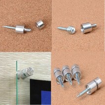 사인보드 월 볼트 장식 액자 나사 다보 볼트형액자부품 벽고정 4P