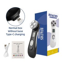 괄사 갈바닉 리프팅 림프순환 IPL LDM 하이푸 테라노바 미세전류 고주파마사지기, C형 블랙